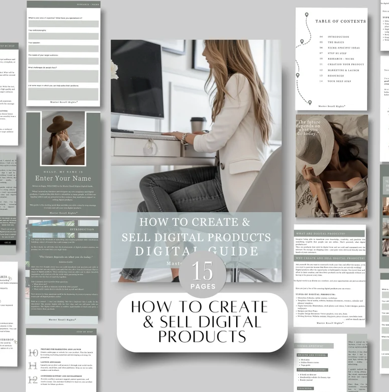 HOW TO CREATE AND SELL DIGITAL PRODUCTS